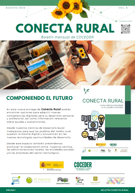 Portada del boletín de Conecta rural agosto