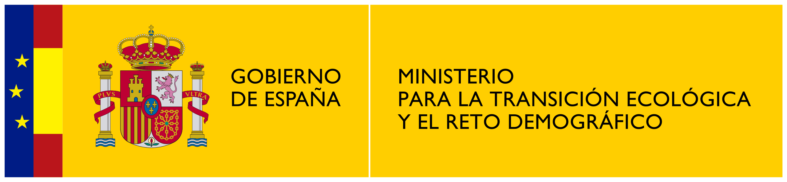 Logo del Gobierno de España, Ministerio para la transición ecológica y el reto demográfico