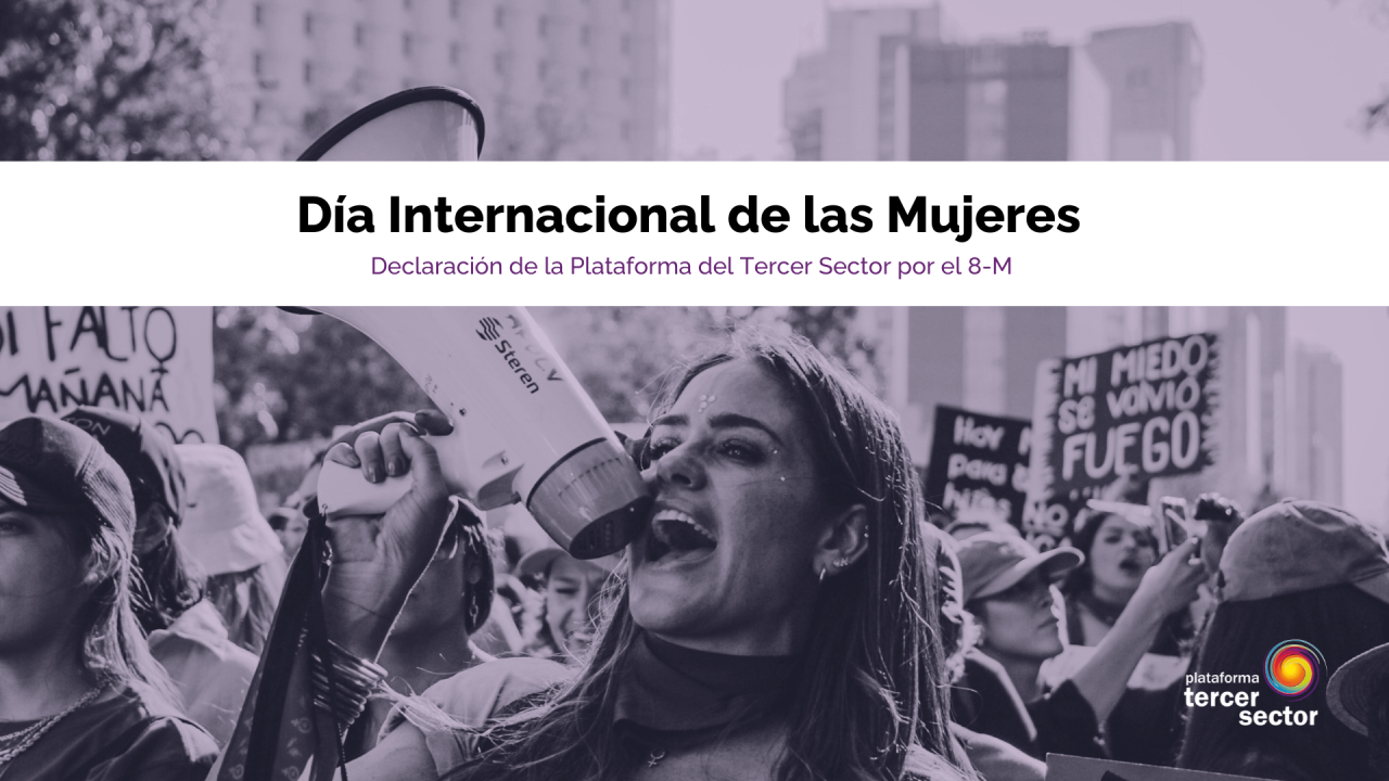 Día internacional de las mujeres Plataforma Tercer Sector 