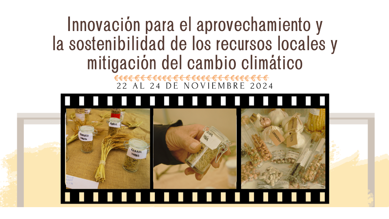 cartel curso Innovación para el aprovechamiento y la sostenibilidad de los recursos locales y mitigación del cambio climático 