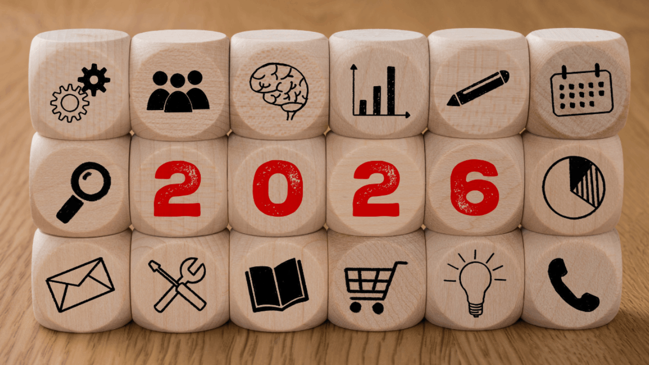 Infografía con datos con iconos y en medio pone 2026