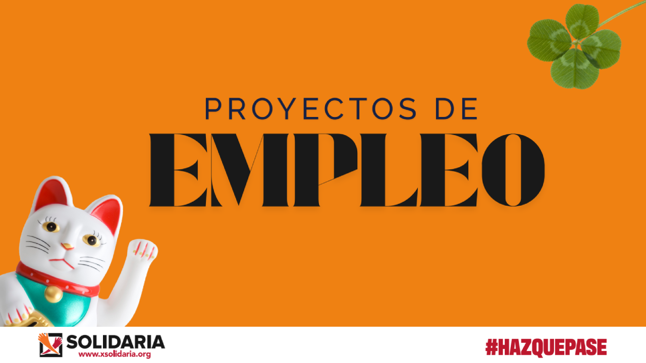 Proyectos de empleo X Solidaria haz que pase