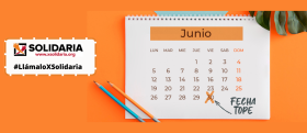 Calendario del mes de Junio con una x en la fecha de 30 de junio