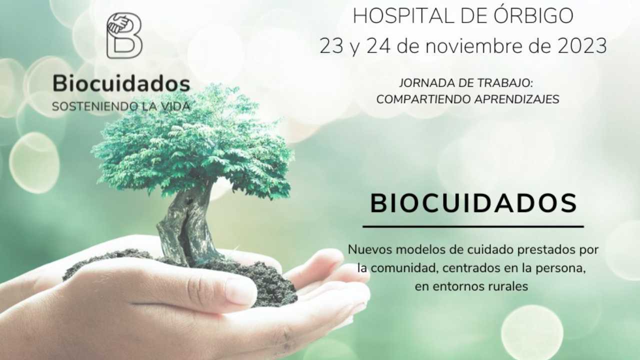 cartel Biocuidados Hospital de Órbigo 23 y 24 de noviembre de 2023