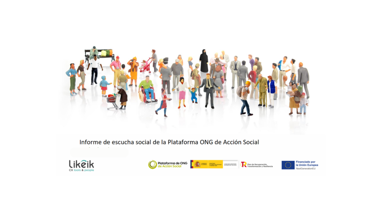 Informe de escucha social de la Plataforma de ONG de Acción Social 