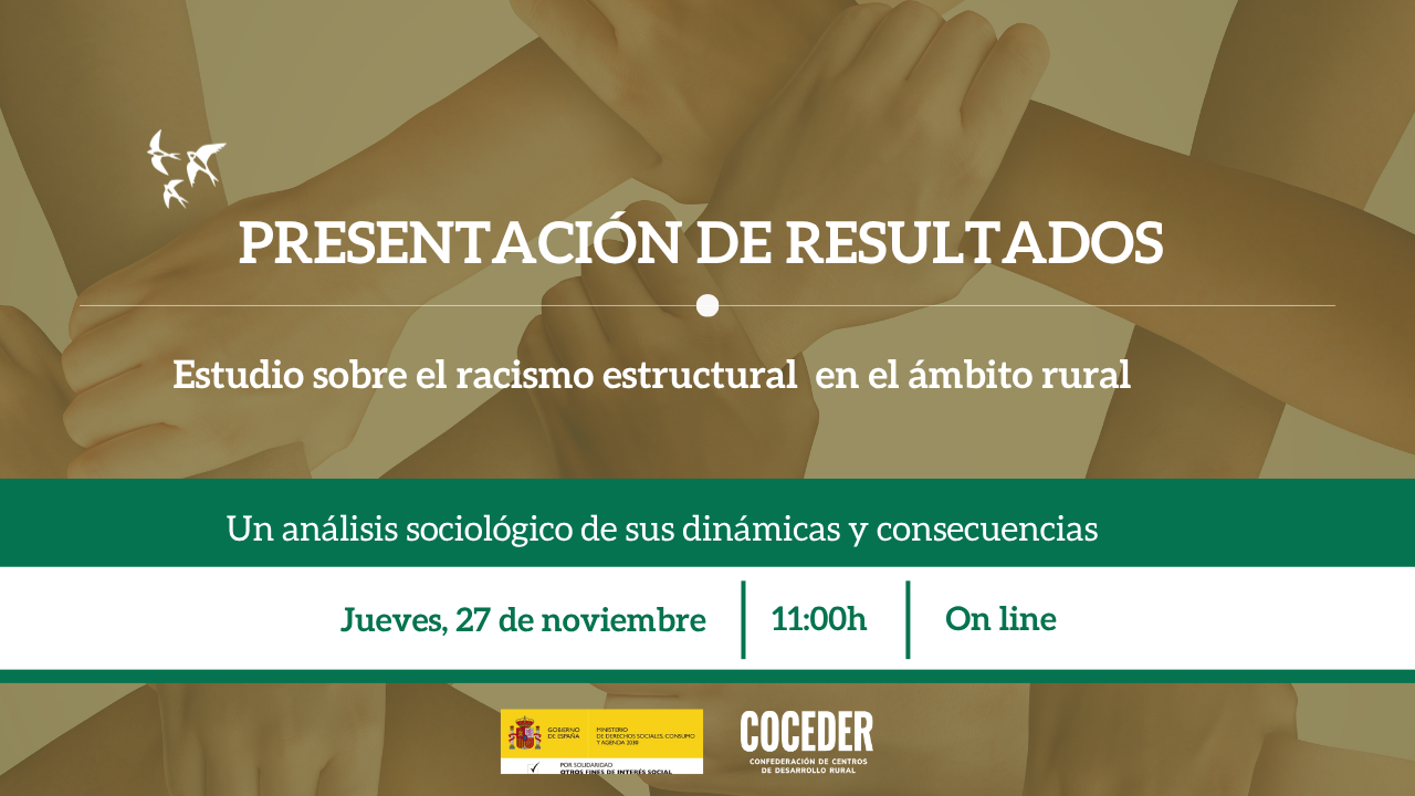 Abiertas las inscripciones para el webinar sobre racismo estructural en el medio rural
