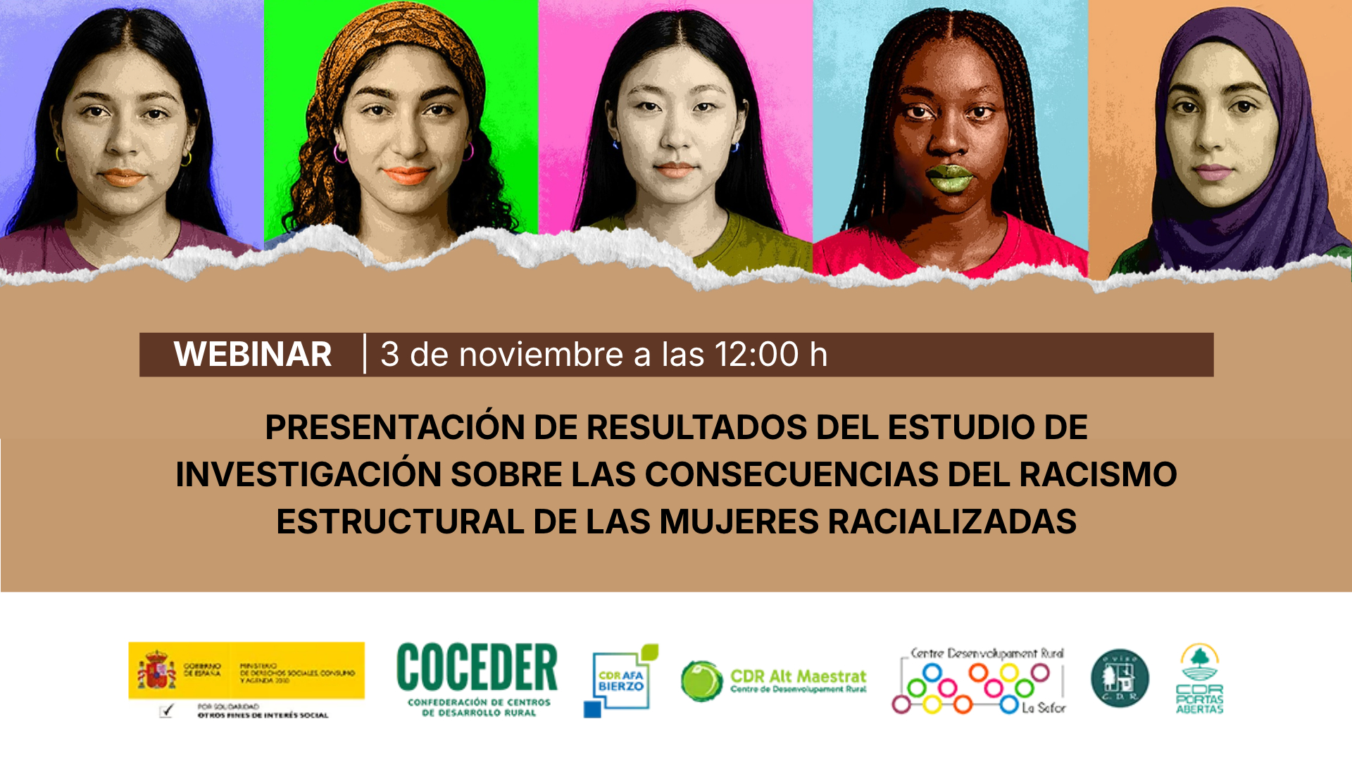 COCEDER presenta en un webinar los resultados de una investigación sobre racismo estructural