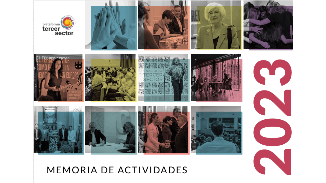 memoria de actividades 2023 Plataforma Tercer Sector