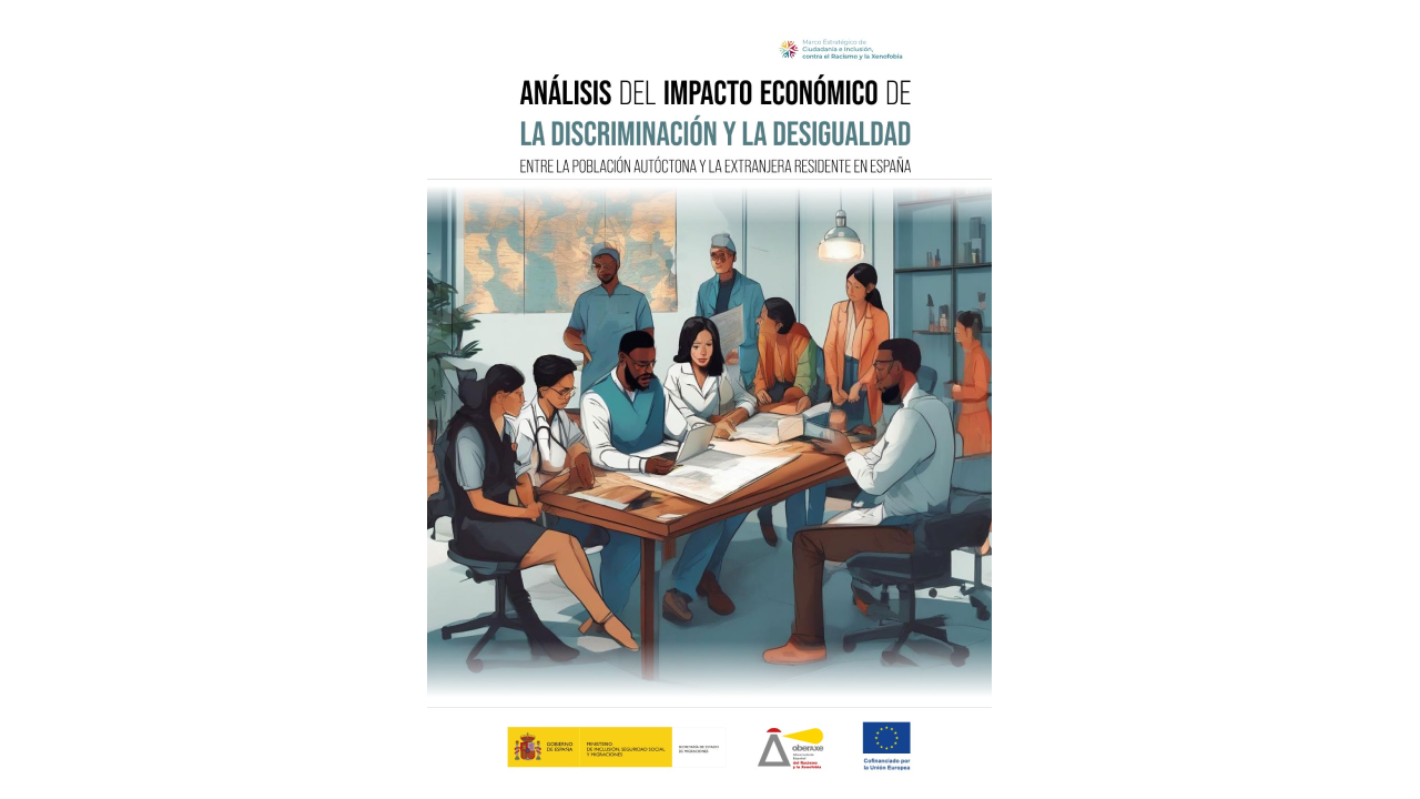 Portada de Análisis del impacto económico de la discriminación y la desigualdad entre la población autóctona y la extranjera residente en España