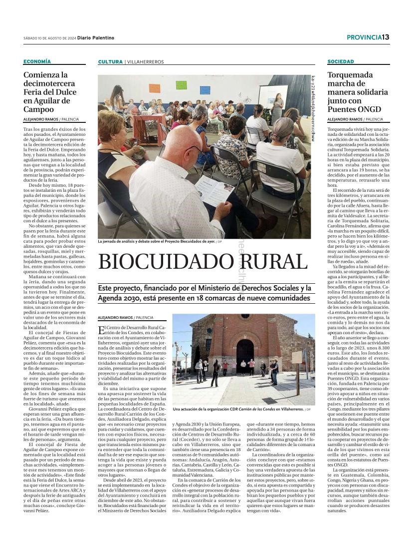 Diario Palentino- Biocuidados CDR Carrión de los...