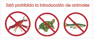 Prohibida la introducción de animales