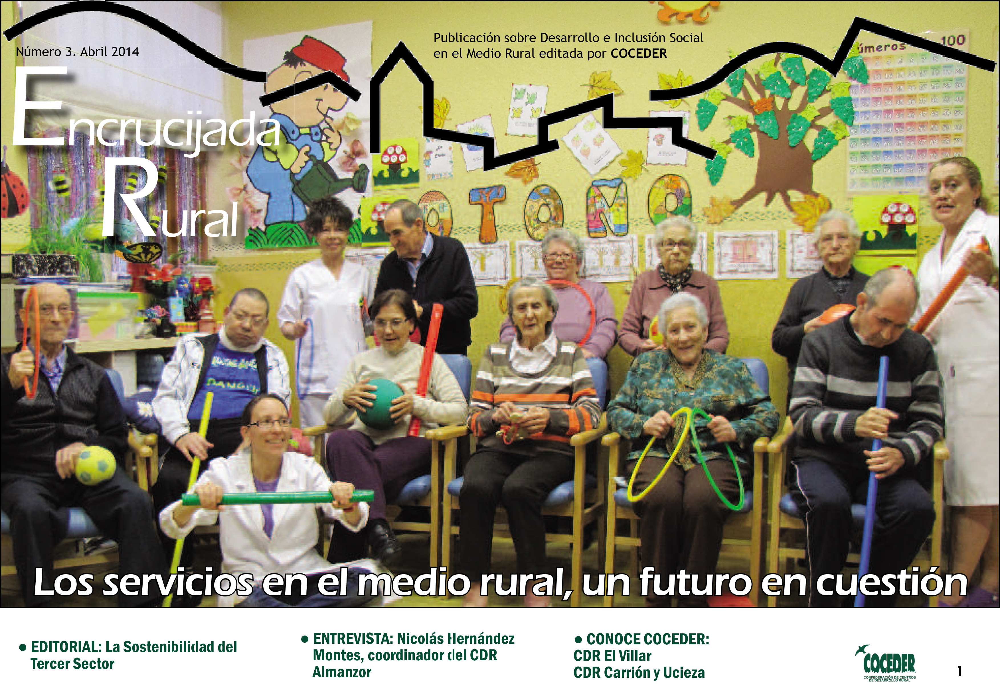 Portada de la revista Encrucijada Rural Abril 2014